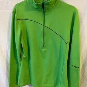 Spyder Green Quarter-Zip Pullover